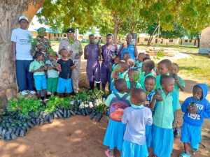 Seedlings donation Baharini school